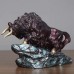 3 different sizes copper bull statue